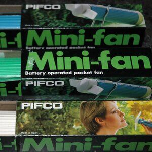 PIFCO MINI Pocket FAN Vintage 60s 70s Portable Home Office Travel NEW NOS NIB